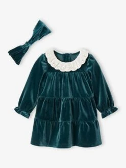 Coffret Cadeau De Noël Robe Velours + Bandeau Bébé Fille -Cyrillus || PETIT BATEAU || MINNIE Soldes Boutique coffret cadeau de noel robe velours bandeau bebe fille 6