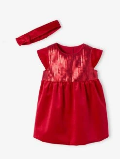 Coffret De Noël Bébé Robe à Sequins Et Bandeau Assorti -Cyrillus || PETIT BATEAU || MINNIE Soldes Boutique coffret de noel bebe robe a sequins et bandeau assorti 5
