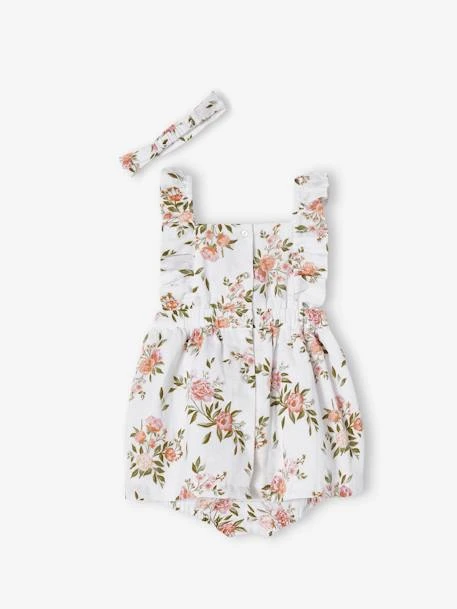 Ensemble 3 Pièces Bébé Robe, Bloomer Et Bandeau Assorti 4 Ensemble 3 Pièces Bébé Robe, Bloomer Et Bandeau Assorti – Image 2