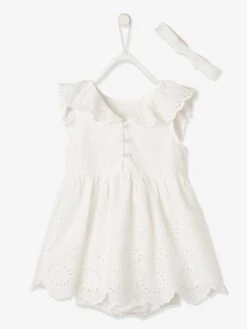 Ensemble De Cérémonie Bébé Robe, Bloomer Et Bandeau 16 Ensemble De Cérémonie Bébé Robe, Bloomer Et Bandeau -Cyrillus || PETIT BATEAU || MINNIE Soldes Boutique ensemble de ceremonie bebe robe bloomer et bandeau 5