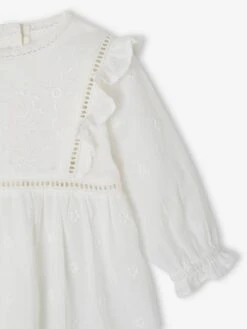 Ensemble De Cérémonie Bébé : Robe, Bloomer Et Béguin -Cyrillus || PETIT BATEAU || MINNIE Soldes Boutique ensemble de ceremonie bebe robe bloomer et beguin 2