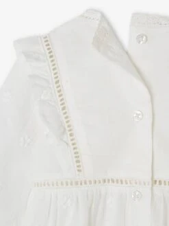 Ensemble De Cérémonie Bébé : Robe, Bloomer Et Béguin -Cyrillus || PETIT BATEAU || MINNIE Soldes Boutique ensemble de ceremonie bebe robe bloomer et beguin 5