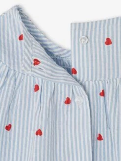 Ensemble En Seersucker Robe + Short + Bandeau Bébé -Cyrillus || PETIT BATEAU || MINNIE Soldes Boutique ensemble en seersucker robe short bandeau bebe 1