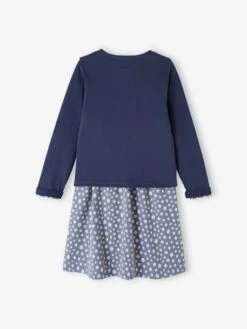 Ensemble Fille Cardigan Et Robe Imprimée Fleurs -Cyrillus || PETIT BATEAU || MINNIE Soldes Boutique ensemble fille cardigan et robe imprimee fleurs 3