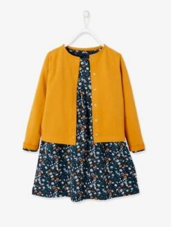 Ensemble Fille Cardigan Et Robe Imprimée Fleurs -Cyrillus || PETIT BATEAU || MINNIE Soldes Boutique ensemble fille cardigan et robe imprimee fleurs 7