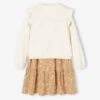Ensemble Robe Et Cardigan à Volants Fille -Cyrillus || PETIT BATEAU || MINNIE Soldes Boutique ensemble robe et cardigan a volants fille