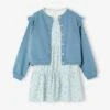 Ensemble Robe Et Cardigan Fille -Cyrillus || PETIT BATEAU || MINNIE Soldes Boutique ensemble robe et cardigan fille