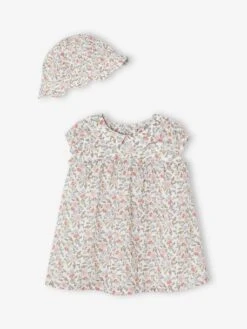 Ensemble Robe Et Chapeau Naissance -Cyrillus || PETIT BATEAU || MINNIE Soldes Boutique ensemble robe et chapeau naissance 2