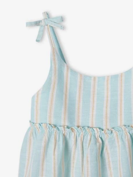 Robe à Bretelles Rayée Fil Brillant Fille 9 Robe à Bretelles Rayée Fil Brillant Fille – Image 7