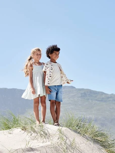 Robe à Bretelles Rayée Fil Brillant Fille 10 Robe à Bretelles Rayée Fil Brillant Fille – Image 8