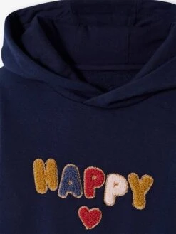 Robe à Capuche En Molleton Fille Détails Fantaisie -Cyrillus || PETIT BATEAU || MINNIE Soldes Boutique robe a capuche en molleton fille details fantaisie 2