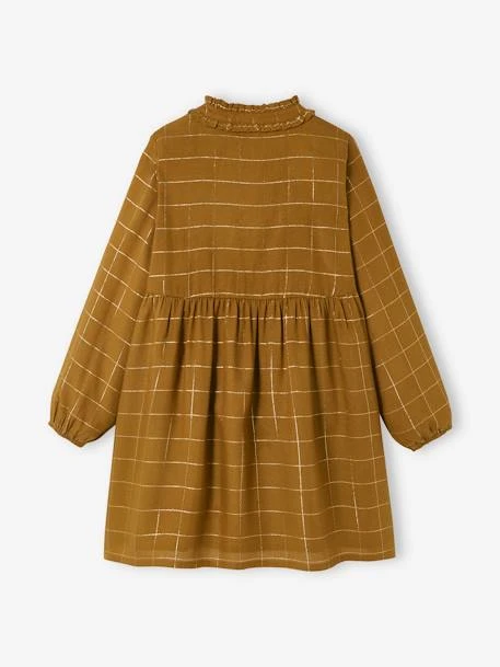 Robe à Carreaux En Fil Brillant Fille 3 Robe à Carreaux En Fil Brillant Fille