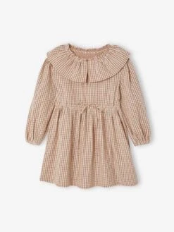 Robe à Carreaux Vichy Avec Collerette Fille -Cyrillus || PETIT BATEAU || MINNIE Soldes Boutique robe a carreaux vichy avec collerette fille 2