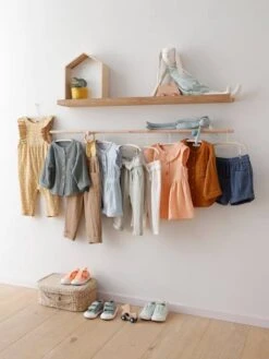 Robe à Collerette Bébé En Gaze De Coton -Cyrillus || PETIT BATEAU || MINNIE Soldes Boutique robe a collerette bebe en gaze de coton 4