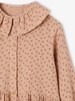 Robe à Collerette En Gaze De Coton Fille 16 Robe à Collerette En Gaze De Coton Fille -Cyrillus || PETIT BATEAU || MINNIE Soldes Boutique robe a collerette en gaze de coton fille 6