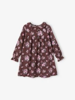 Robe à Collerette Imprimée Fleurs Fille -Cyrillus || PETIT BATEAU || MINNIE Soldes Boutique robe a collerette imprimee fleurs fille 1
