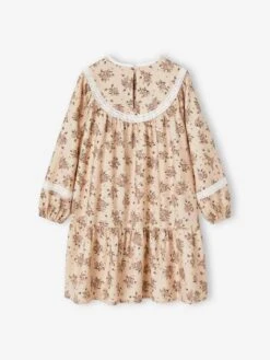 Robe à Fleurs Détails En Dentelle Fille -Cyrillus || PETIT BATEAU || MINNIE Soldes Boutique robe a fleurs details en dentelle fille 4