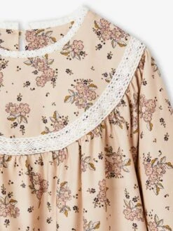 Robe à Fleurs Détails En Dentelle Fille -Cyrillus || PETIT BATEAU || MINNIE Soldes Boutique robe a fleurs details en dentelle fille 7