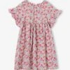Robe à Fleurs Manches Papillon Volantées Fille -Cyrillus || PETIT BATEAU || MINNIE Soldes Boutique robe a fleurs manches papillon volantees fille