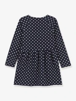 Robe à Pois Manches Longues Enfant Molleton PETIT BATEAU -Cyrillus || PETIT BATEAU || MINNIE Soldes Boutique robe a pois manches longues enfant molleton petit bateau 2