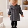 Robe à Smocks Bébé Avec Volant -Cyrillus || PETIT BATEAU || MINNIE Soldes Boutique robe a smocks bebe avec volant