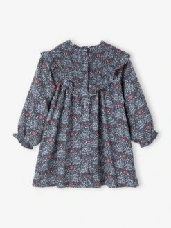 Robe à Smocks Bébé Avec Volant -Cyrillus || PETIT BATEAU || MINNIE Soldes Boutique robe a smocks bebe avec volant 2