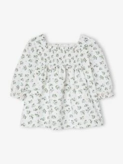 Robe à Smocks Bébé Fleuri -Cyrillus || PETIT BATEAU || MINNIE Soldes Boutique robe a smocks bebe fleuri 7