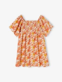 Robe à Smocks Imprimée Fleurs Fille -Cyrillus || PETIT BATEAU || MINNIE Soldes Boutique robe a smocks imprimee fleurs fille 2