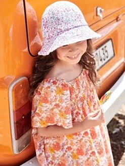 Robe à Smocks Imprimée Fleurs Fille -Cyrillus || PETIT BATEAU || MINNIE Soldes Boutique robe a smocks imprimee fleurs fille 4