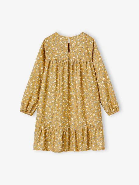 Robe à Smocks Motifs Fleurs Fille Manches Longues 7 Robe à Smocks Motifs Fleurs Fille Manches Longues – Image 5