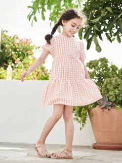 Robe à Volant Fille Manches 3/4 -Cyrillus || PETIT BATEAU || MINNIE Soldes Boutique robe a volant fille manches 34 1