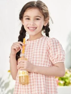 Robe à Volant Fille Manches 3/4 -Cyrillus || PETIT BATEAU || MINNIE Soldes Boutique robe a volant fille manches 34 8