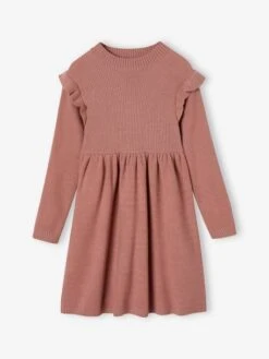 Robe à Volants En Tricot Fille -Cyrillus || PETIT BATEAU || MINNIE Soldes Boutique robe a volants en tricot fille 2