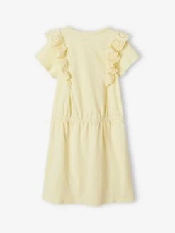Robe Avec Volants En Broderie Anglaise Fille -Cyrillus || PETIT BATEAU || MINNIE Soldes Boutique robe avec volants en broderie anglaise fille 5