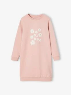 Robe Basics En Molleton Fille -Cyrillus || PETIT BATEAU || MINNIE Soldes Boutique robe basics en molleton fille 5