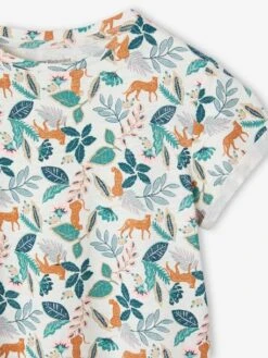 Robe Basics Imprimée Fille Manches Courtes -Cyrillus || PETIT BATEAU || MINNIE Soldes Boutique robe basics imprimee fille manches courtes 2