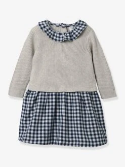 Robe Bébé Bi-matière CYRILLUS -Cyrillus || PETIT BATEAU || MINNIE Soldes Boutique robe bebe bi matiere cyrillus 2