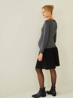 Robe Bi-matière Grossesse Et Allaitement -Cyrillus || PETIT BATEAU || MINNIE Soldes Boutique robe bi matiere grossesse et allaitement 1