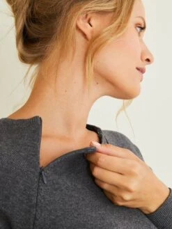 Robe Bi-matière Grossesse Et Allaitement -Cyrillus || PETIT BATEAU || MINNIE Soldes Boutique robe bi matiere grossesse et allaitement 6