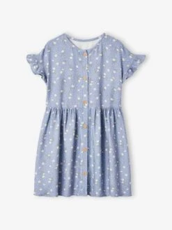 Robe Boutonnée à Fleurs Fille -Cyrillus || PETIT BATEAU || MINNIE Soldes Boutique robe boutonnee a fleurs fille 2