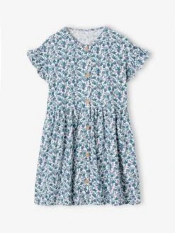 Robe Boutonnée à Fleurs Fille -Cyrillus || PETIT BATEAU || MINNIE Soldes Boutique robe boutonnee a fleurs fille 3