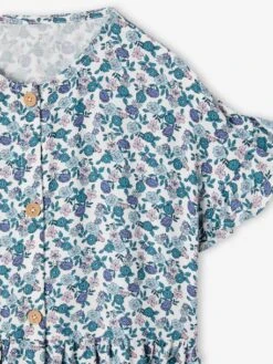 Robe Boutonnée à Fleurs Fille -Cyrillus || PETIT BATEAU || MINNIE Soldes Boutique robe boutonnee a fleurs fille 6