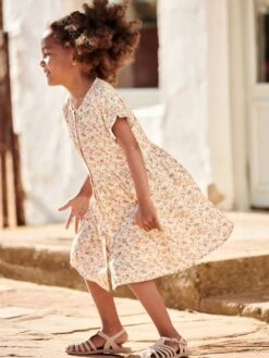 Robe Boutonnée à Fleurs Fille -Cyrillus || PETIT BATEAU || MINNIE Soldes Boutique robe boutonnee a fleurs fille 7