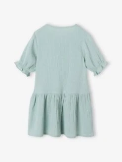 Robe Boutonnée En Gaze De Coton