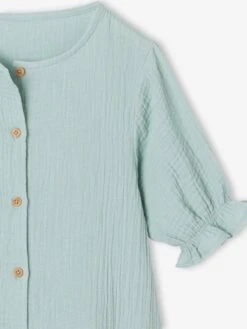 Robe Boutonnée En Gaze De Coton -Cyrillus || PETIT BATEAU || MINNIE Soldes Boutique robe boutonnee en gaze de coton 6