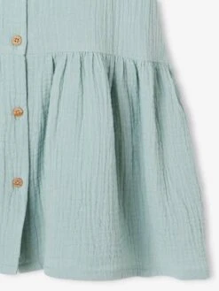 Robe Boutonnée En Gaze De Coton -Cyrillus || PETIT BATEAU || MINNIE Soldes Boutique robe boutonnee en gaze de coton 8