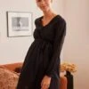 Robe Cache-coeur Grossesse Et Allaitement 1 Robe Cache-coeur Grossesse Et Allaitement -Cyrillus || PETIT BATEAU || MINNIE Soldes Boutique robe cache coeur grossesse et allaitement