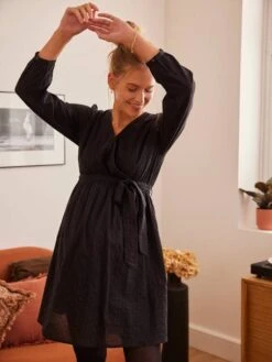 Robe Cache-coeur Grossesse Et Allaitement 11 Robe Cache-coeur Grossesse Et Allaitement -Cyrillus || PETIT BATEAU || MINNIE Soldes Boutique robe cache coeur grossesse et allaitement 2