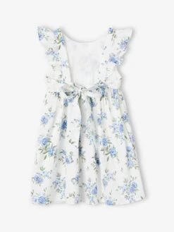 Robe Cérémonie à Volants Motifs Fleurs Fille -Cyrillus || PETIT BATEAU || MINNIE Soldes Boutique robe ceremonie a volants motifs fleurs fille 7
