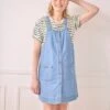 Robe Chasuble En Jean Grossesse Et Allaitement -Cyrillus || PETIT BATEAU || MINNIE Soldes Boutique robe chasuble en jean grossesse et allaitement